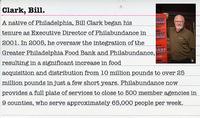 Interested in issues of hunger and food access? Meet Bill Clark, Executive Director of Philabundance!